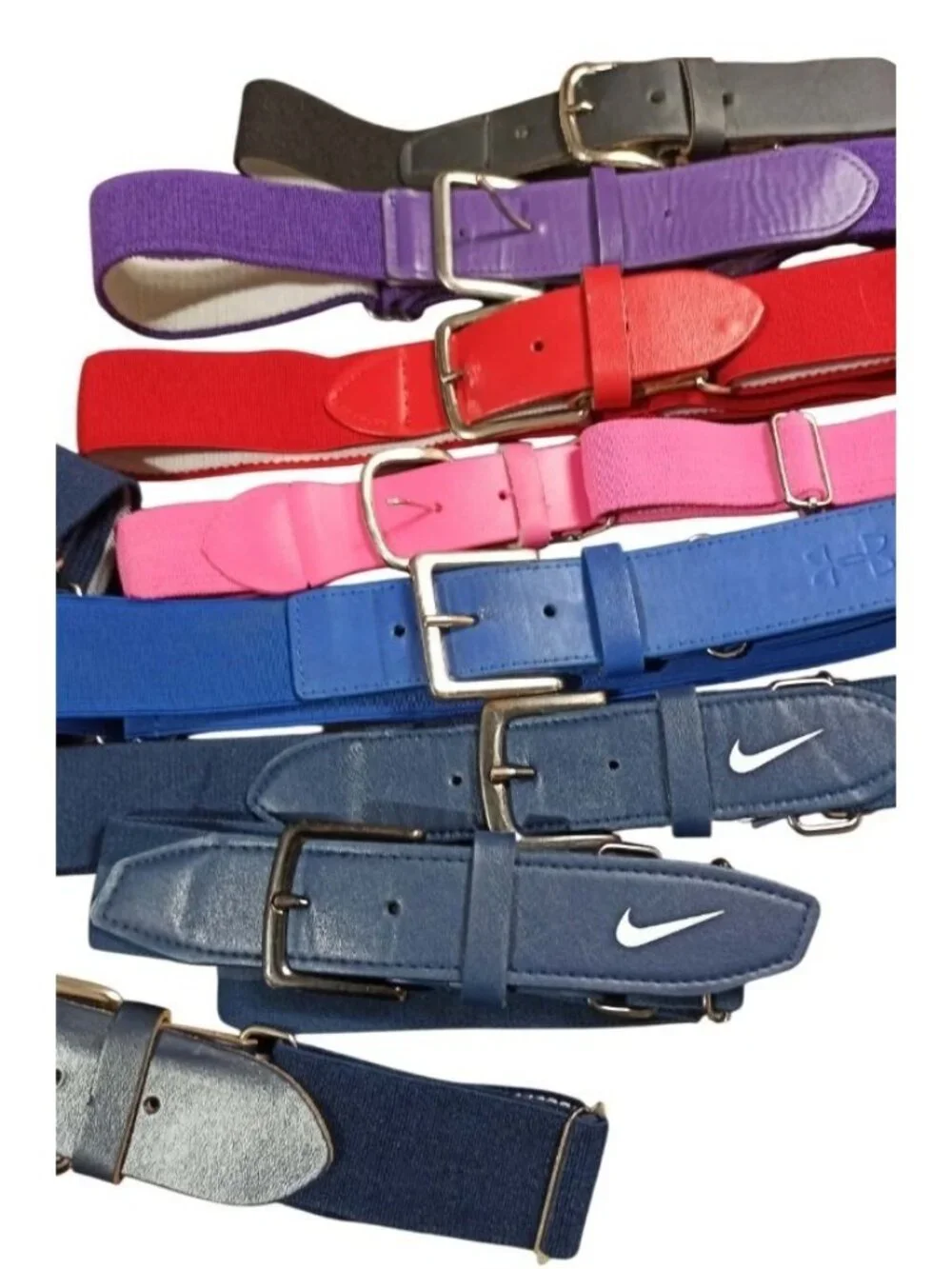 Kids Teen Sports Belts Bulk Lot Variety Brands Sizes Nike Team Uniform Belts